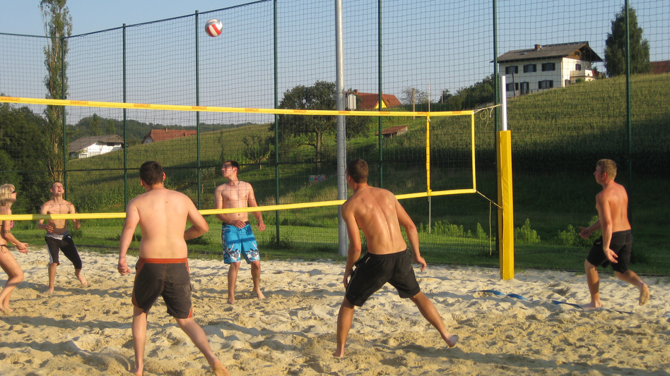 Beachvolleyballspieler am Platz in Jagerberg | © Marktgemeinde Jagerberg