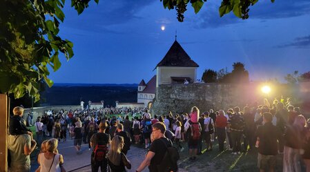Zu Vollmond auf der Veste Riegersburg | © Thermen- & Vulkanland | Christian Thomaser