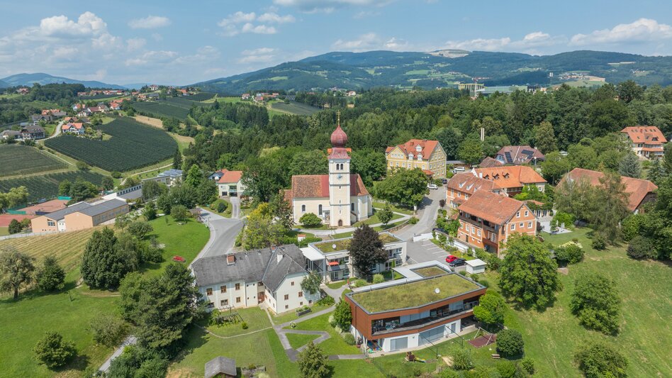Luftaufnahme Puch im Apfelland