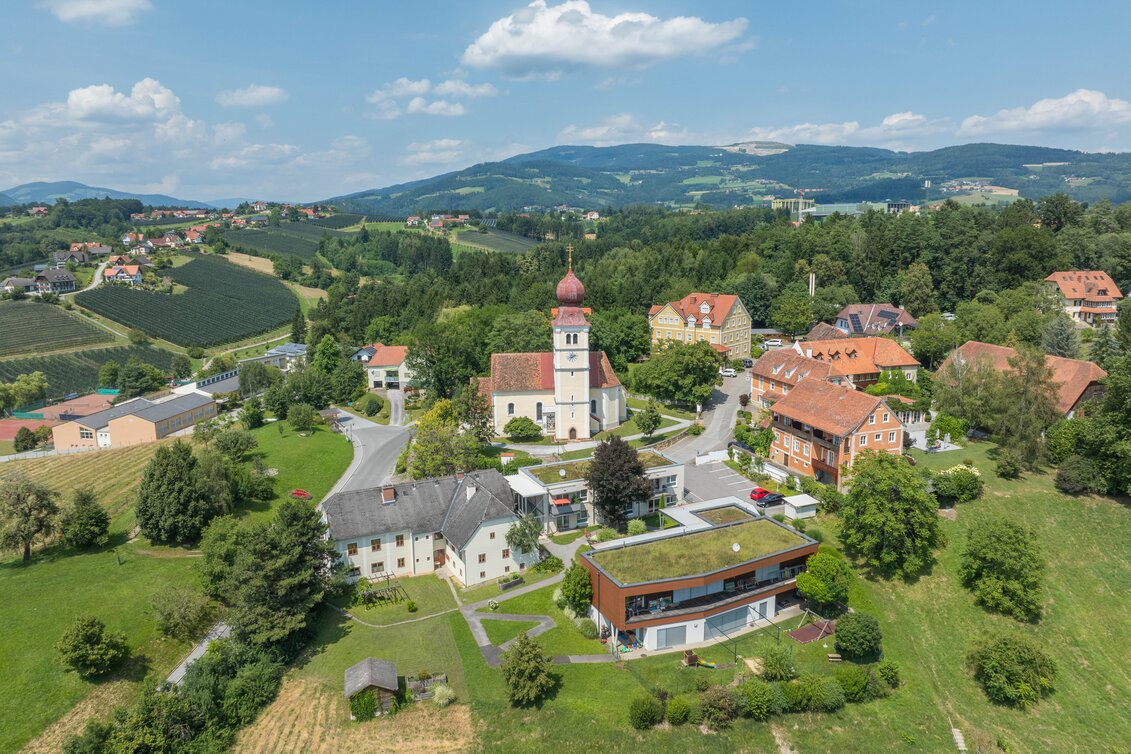 Luftaufnahme Puch im Apfelland