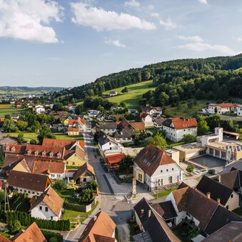 Aerial view of Greinbach in Eastern Styria | ©  Oststeiermark Tourismus |  Bernhard Bergmann