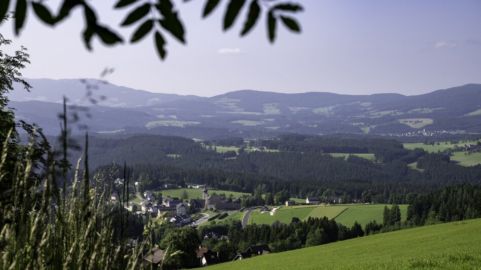 Landschaft von St. Jakob im Walde in der Oststeiermark