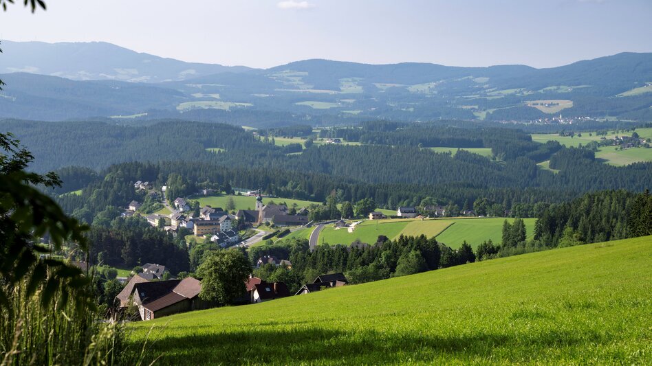 Landschaft von St. Jakob im Walde in der Oststeiermark