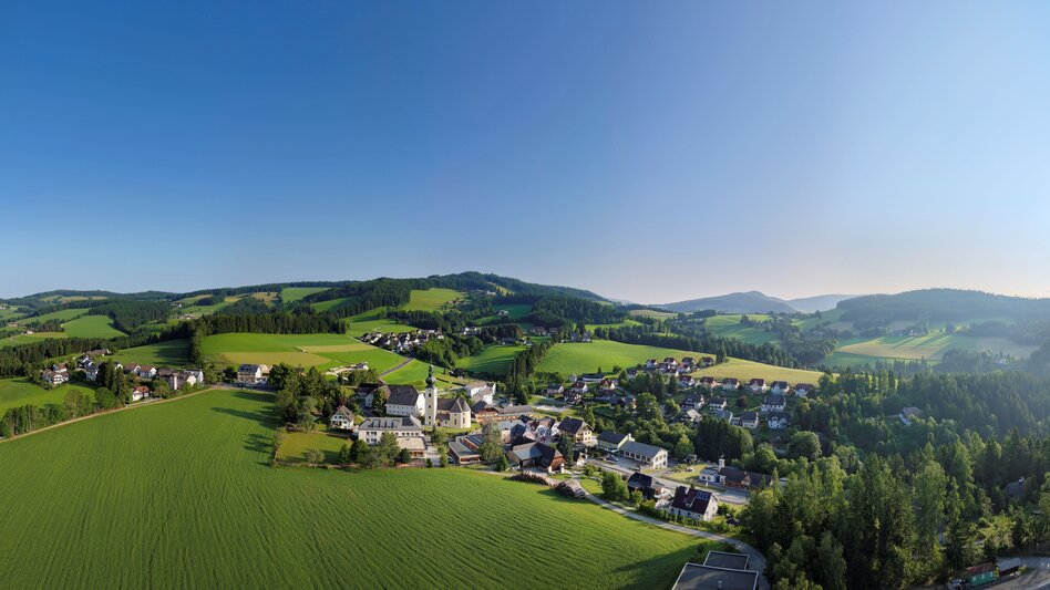 Ortskern in St. Jakob im Walde in der Oststeiermark
