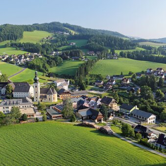 Ortskern in St. Jakob im Walde in der Oststeiermark | © Oststeiermark Tourismus | Kurt Elmleitner