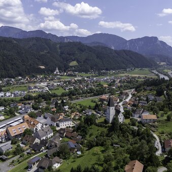 Luftaufnahme in Pernegg an der Mur | ©  Oststeiermark Tourismus | Elmleitner Kurt