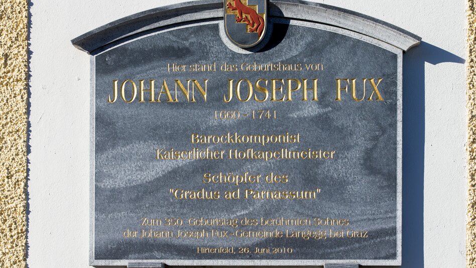 Geburtshaus des Barockkomponisten Johann Joseph Fux in Nestelbach bei Graz