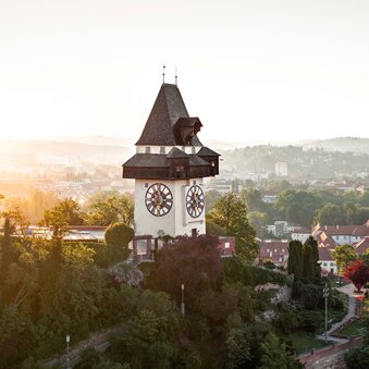 Graz Clock Tower on Schlossberg | © Graz Region | Stefan Leitner