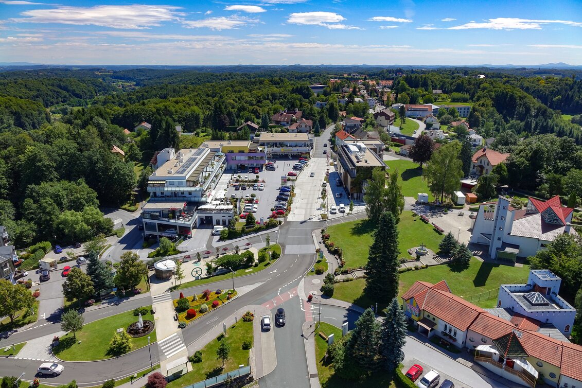 Das Zentrum der Marktgemeinde Laßnitzhöhe