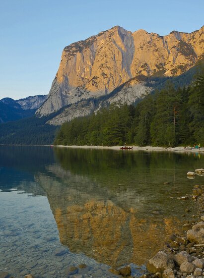 Abendstimmung am Altausseer See mit Trisselwand